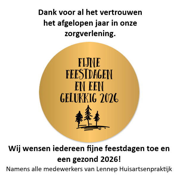 Fijne feestdagen en gezond&nbsp;2026!